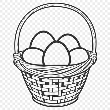 A colorful Easter egg illustration designed as a vector graphic.