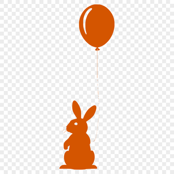 A detailed illustration of a sitting rabbit in full body pose.