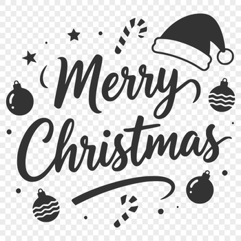 A set of custom vector Christmas quotes in a festive font.