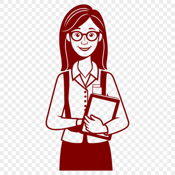 A professional woman educator standing in front of a group of students, representing the teaching profession in education.
