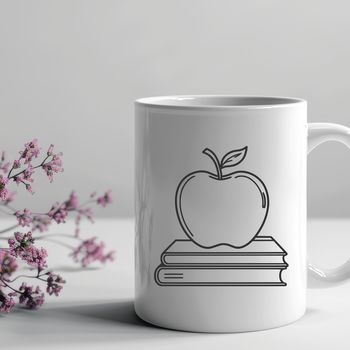 A digital illustration of an Apple Book, suitable for educational purposes.