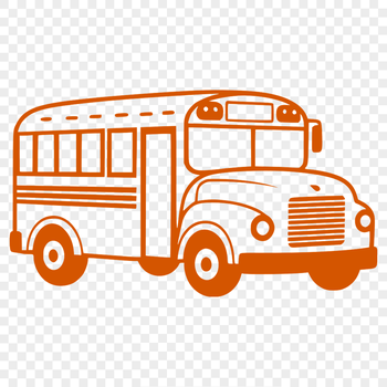A illustration of a traditional yellow school bus with a white interior, suitable for educational purposes.