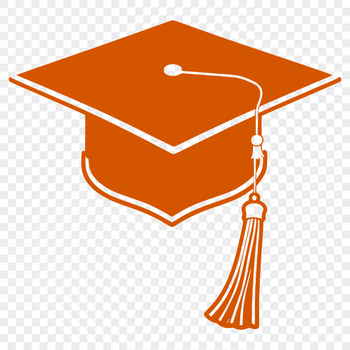 A stylized illustration of a graduation cap symbolizing academic achievement.