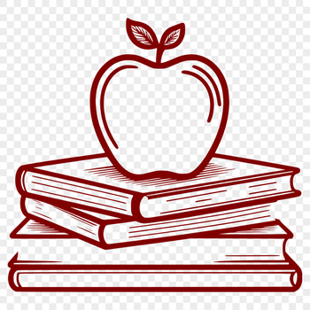 Illustrated Apple Book with educational elements.