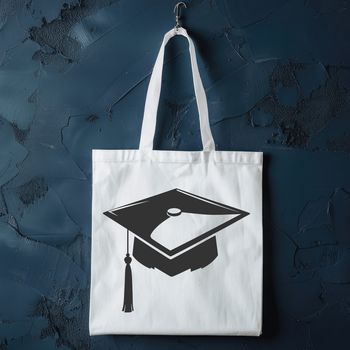 A graduation cap symbol representing academic achievement in education.