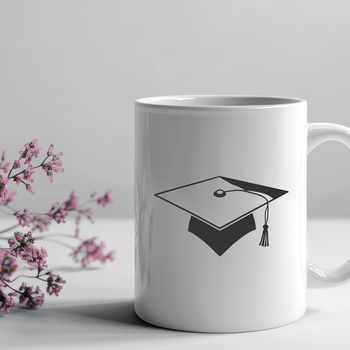 Illustrated graduation cap icon suitable for education-themed designs.