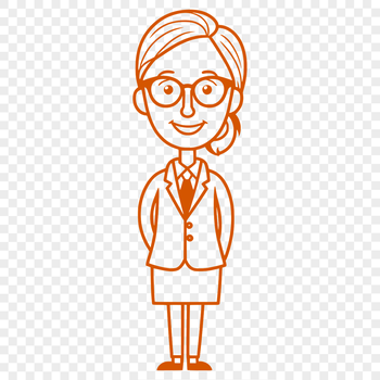A woman in a professional setting, dressed in attire commonly associated with education.