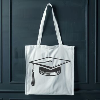 A stylized illustration of a graduation cap with a tassel, suitable for educational and celebratory contexts.