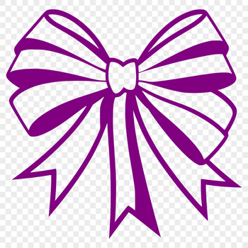 A colorful ribbon bow for gifts and celebrations, suitable for crafting and design projects.