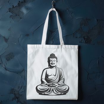 Vector illustration of a Buddha statue, suitable for digital designs and cutting machine projects.