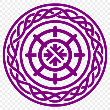 Celtic ornate pattern with intricate shape details