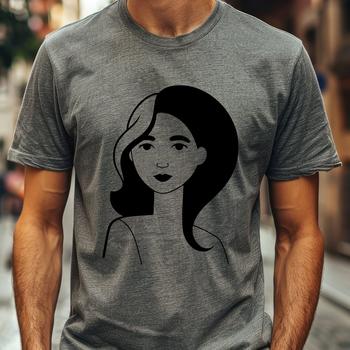 A female figure depicted in simple vector lines, suitable for cutting machine stencils.
