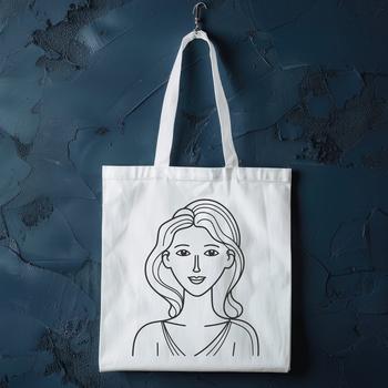 A digital illustration of a woman, suitable for various design applications.