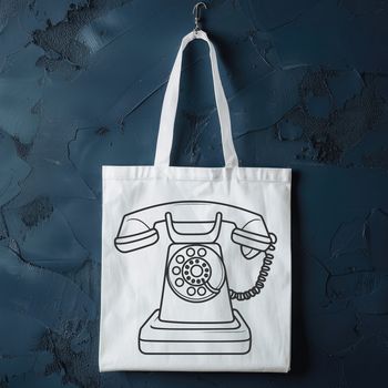 A digital representation of a telephone, suitable for cutting machine designs or vector graphics.
