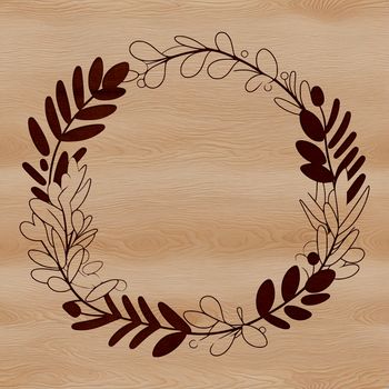 An ornate wreath illustration suitable for cutting machines and other digital craft tools like Cricut and laser cutters.