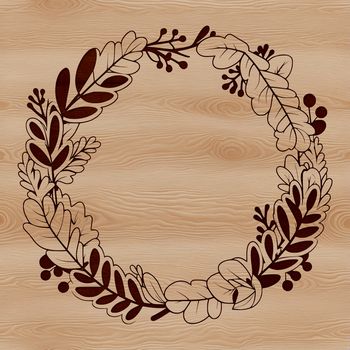 A high-resolution SVG illustration of a decorative floral wreath suitable for commercial use or personal projects.