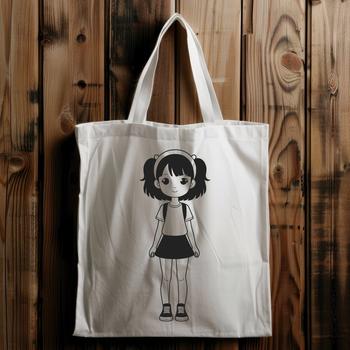 A high-quality digital illustration of a young girl in a stylized design.
