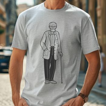 An outline vector design representing a typical adult human silhouette.