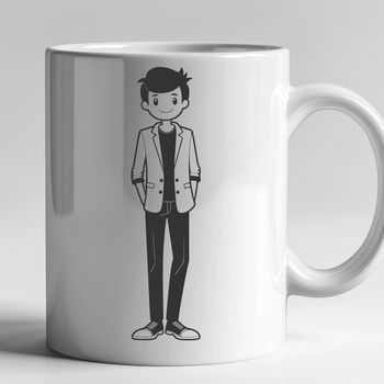 Male figure rendered as vector art in SVG format