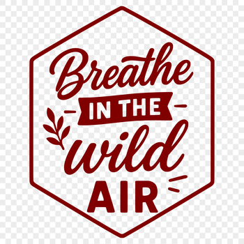 Nature-inspired quote graphic designed as a vector image for commercial use.