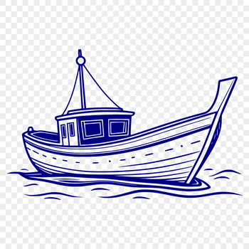 SVG design of a modern sailboat with detailed vector lines and shapes, ideal for cutting machines and laser cutters.