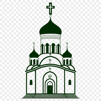 An Orthodox Church building with traditional architecture and religious symbols