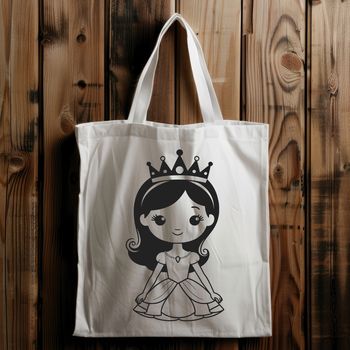 Female character illustration in vector format