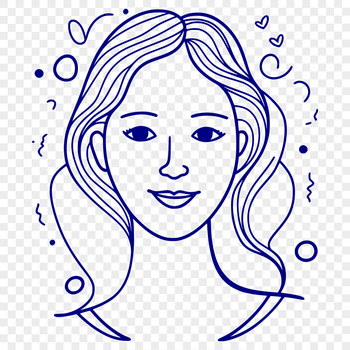 A digital illustration of a mother figure, created as a vector graphic suitable for cutting machines and laser cutters.
