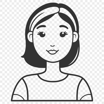 A simple illustration of a woman in various poses.