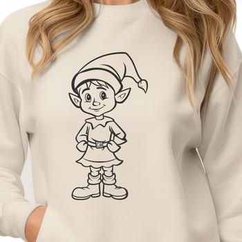 Stunning Christmas Elf - SVG Format