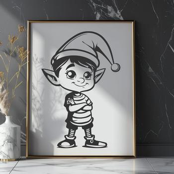 Standing Christmas Elf PDF