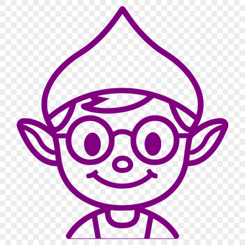 Free Elf Wearing Glasses