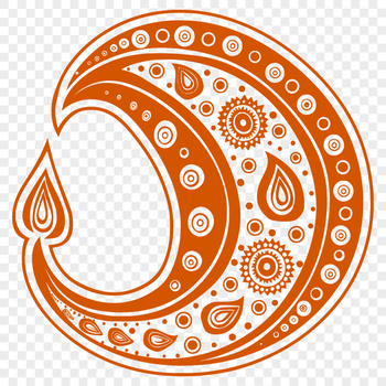 Ornate paisley pattern design element for vector art projects.