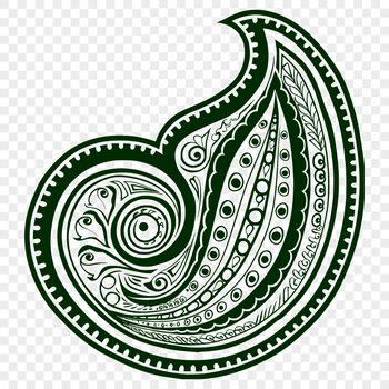 An SVG vector design featuring a classic paisley motif.