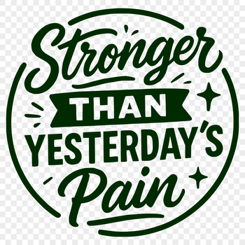 Inspiring cancer survivor quote in vector format for commercial or personal use.