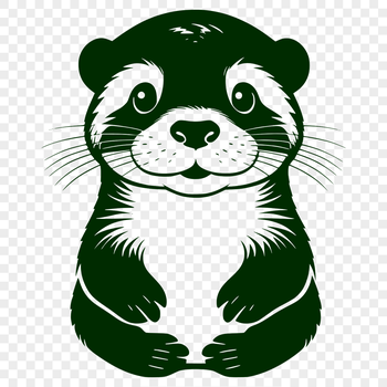 A water-dwelling mammal with a sleek, brown coat and a long, thin tail.