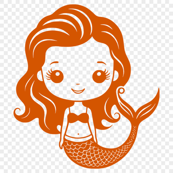 A digital illustration of a mythical mermaid in various poses.