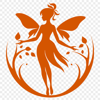 A mythical fairy with intricate details, depicted in a full-body illustration.