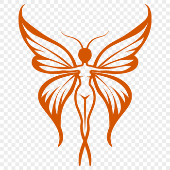 Illustrative rendering of a mythical fairy from a fairy tale story, created as a vector art design.