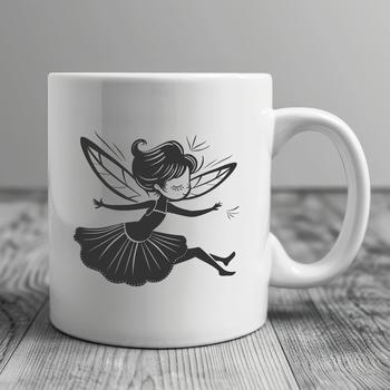 A colorful illustration of a mythical fairy from a classic fairy tale.