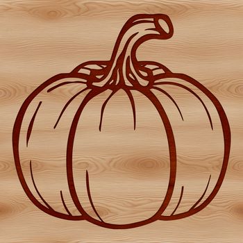 A simple line drawing of a squash, suitable for graphic design and cutting crafts.