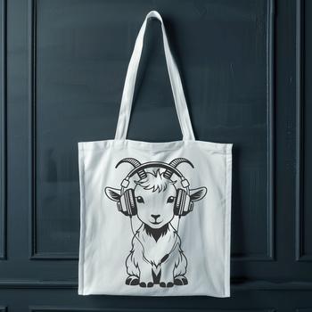 An illustration of a goat in vector format, suitable for various designs.