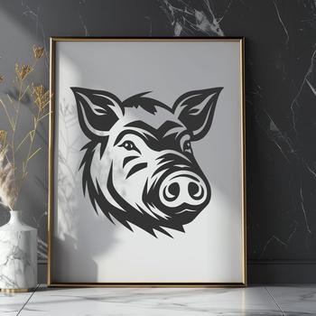 Boar In DXF