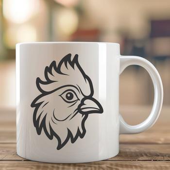An illustration of a domesticated bird often raised on farms.