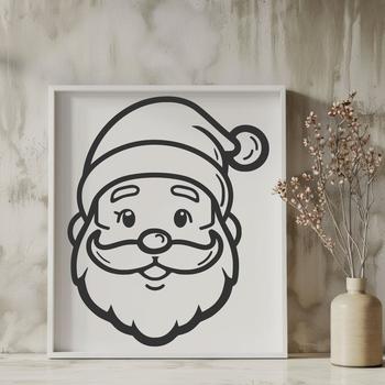 Free Unique Santa Vector Image