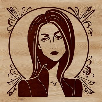 A digital illustration of a female figure, ideal for vector art projects.