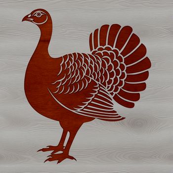 A colorful illustration of a farm animal, commonly associated with Christmas celebrations.
