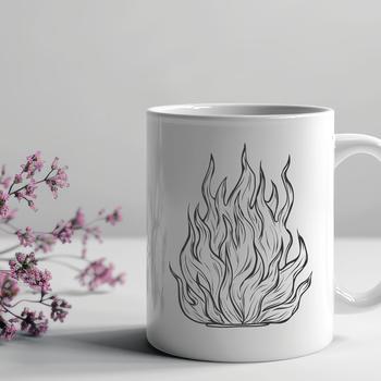 Artistic Flames In DXF