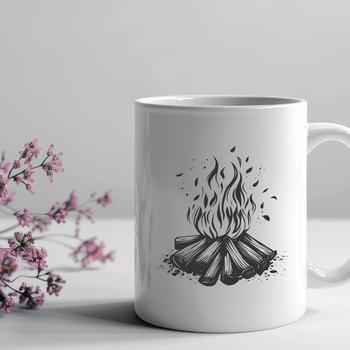 Flames Design In SVG, PNG, PDF And DXF File Formats