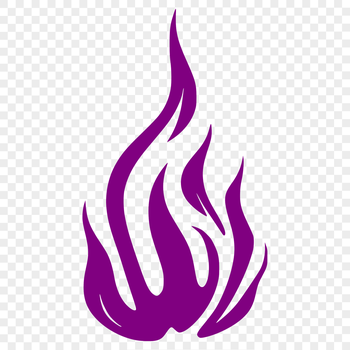 A graphic representation of fire in the form of burning flames, created as a scalable SVG file.